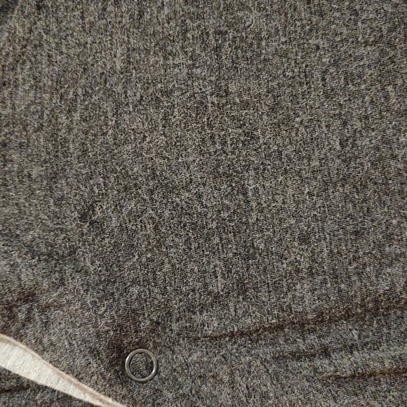 Frida Mom Delivery Nursing Gown Charcoal Gray Stretch Jersey Maternity One Size - Picture 10 of 12